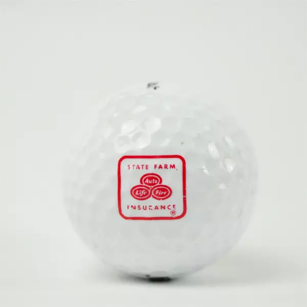 Vintage Souvenir Golf Balls Lot of 4 Hyster Hubba Hubba State Farm Arrow Creek