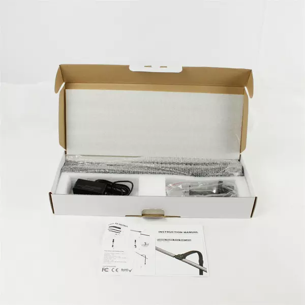 Double Arm Shadowless Desk Workstation Lamp w/ Wireless Charger Adjustable