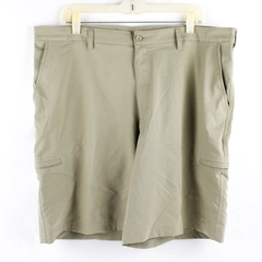 Champion Men's 40W Khaki Stretchy Shorts with Zippered Pockets