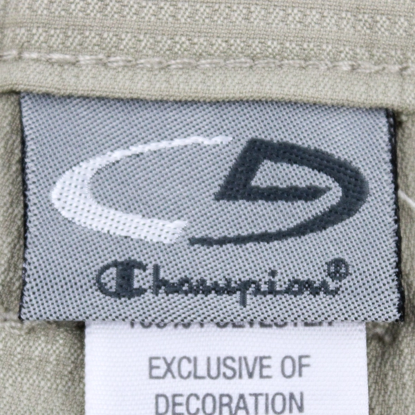 Champion Men's 40W Khaki Stretchy Shorts with Zippered Pockets