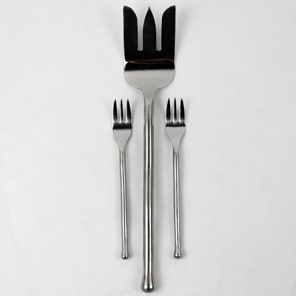 Lot of 3 Gourmet Settings Exotique Platinum Pattern Flatware 18/8 Stainless