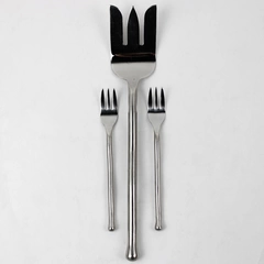 Lot of 3 Gourmet Settings Exotique Platinum Pattern Flatware 18/8 Stainless