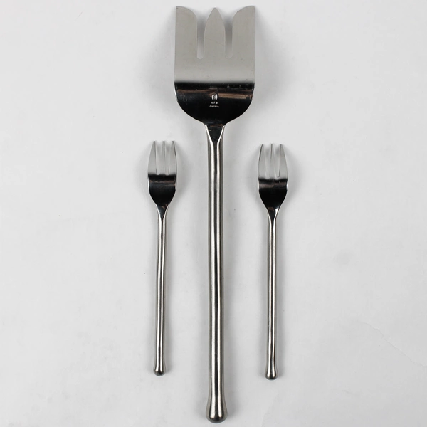 Lot of 3 Gourmet Settings Exotique Platinum Pattern Flatware 18/8 Stainless