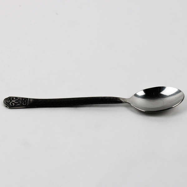 Lot of 4 Gourmet Settings Avalon Barcelona Pattern 18/10 SS Black Hammered