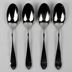 Lot of 4 Gourmet Settings Alto Pattern 18/10 Stainless Teaspoons 7" Good