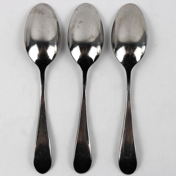 Lot of 3 Gourmet Settings Alto Pattern 18/10 Stainless Teaspoons 7" Good
