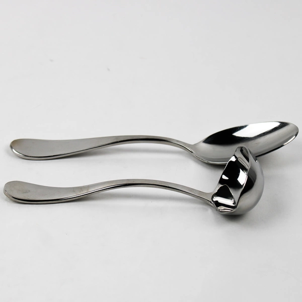 Lot of 2 Gourmet Settings Alto Pattern 18/10 SS 1 Oval Soup Spoon 1 Gravy Ladle