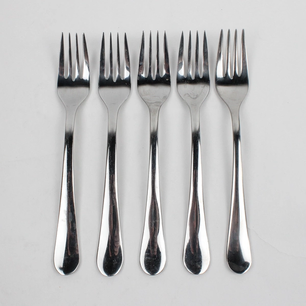 Lot Of 5 Gourmet Settings GS Windermere (Stainless) Flatware Dinner Forks 8"