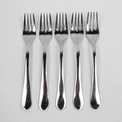 Lot Of 5 Gourmet Settings GS Windermere (Stainless) Flatware Dinner Forks 8"