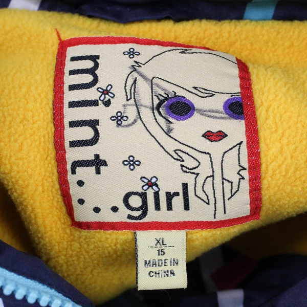 Mint Girl Navy Blue Zip-Up Jacket Girls Size XL 16