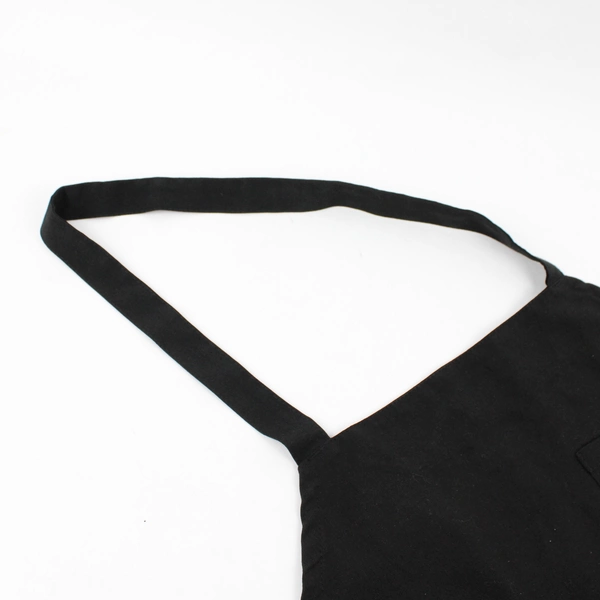 Unbranded Solid Black Smock Apron Adult One Size