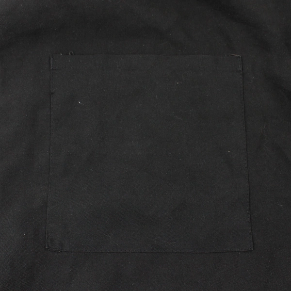 Unbranded Solid Black Smock Apron Adult One Size