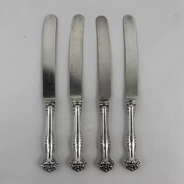 Set 4 AVON 1847 Rogers Bros. Dinner Knives 9.5 inches 1901