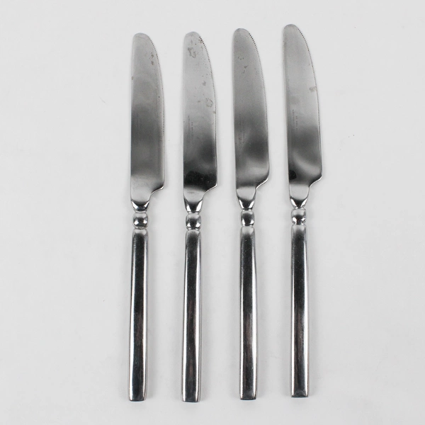 Lot Of 4 Hampton Silversmiths Dominique-Mirror (Stainless) Flatware Dinner Knife