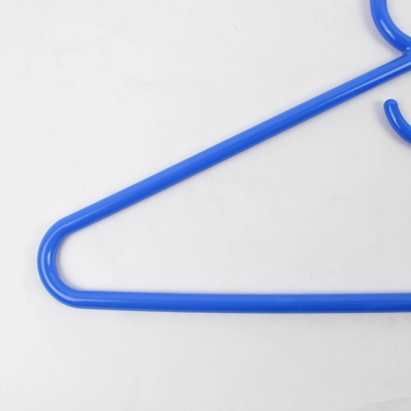 Set of 10 Blue Plastic Clothes Hangers Closet Storage