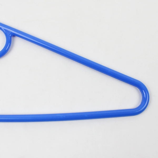 Set of 10 Blue Plastic Clothes Hangers Closet Storage