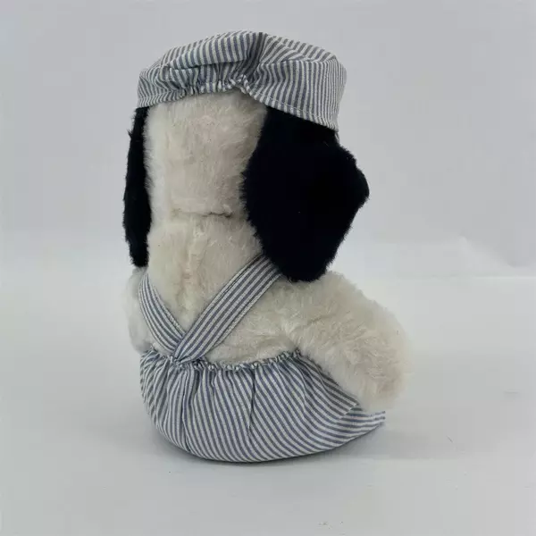 Vintage Peanuts Snoopy Train Engineer Plush Toy 9"