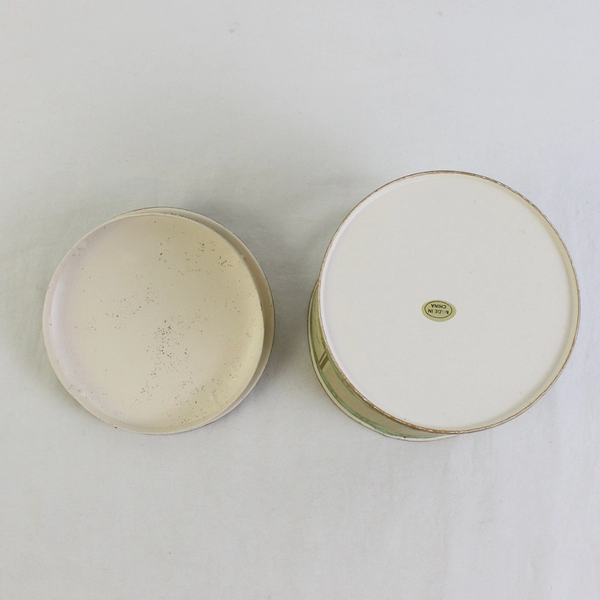 Vintage Muguet Lily of The Valley Round Tin Canister 5"x4" Empty