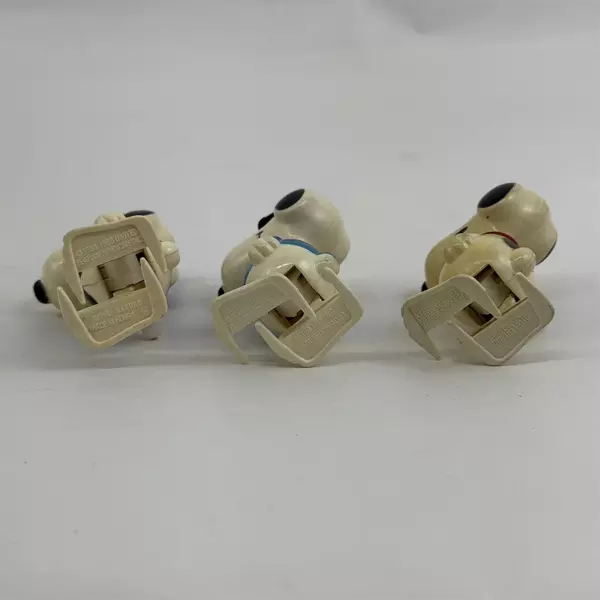 Lot of 3  Vtg Aviva Peanuts  Snoopy Wind Up Toys Joe Cool Bride Groom Snoopy