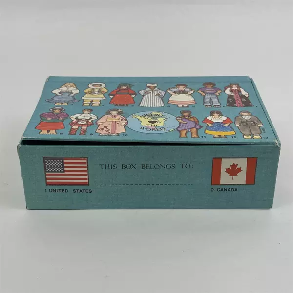 Vintage 1970s General Box Co. Children of the World Pencil Box USA