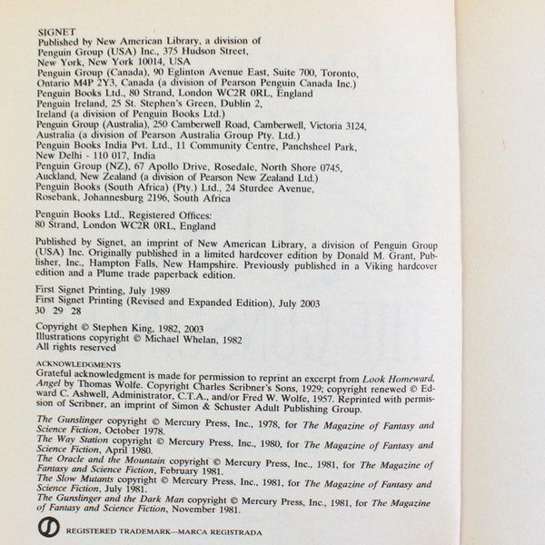 The Gunslinger (Revised/Expanded Edition): The Dark Tower I by Stephen King PB