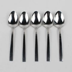 Lot Of 5 Wm A Rogers (Stainless) Flatware Soup Spoons 7.25" Long