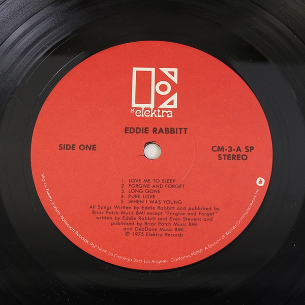 Eddie Rabbitt - Eddie Rabbitt 12" Record 1975 Elektra Country 33 RPM