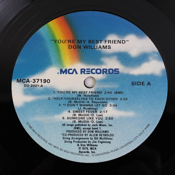 Don Williams You're My Best Friend LP 1975 MCA Records Country