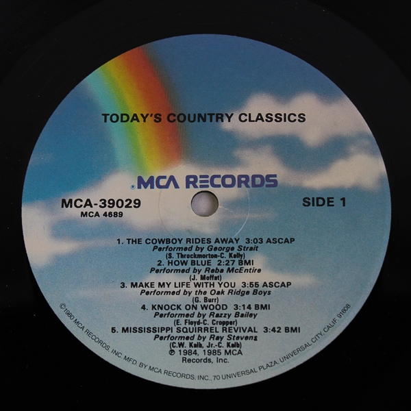 Various Artists Todays Country Classics Compilation LP Vinyl Record Album