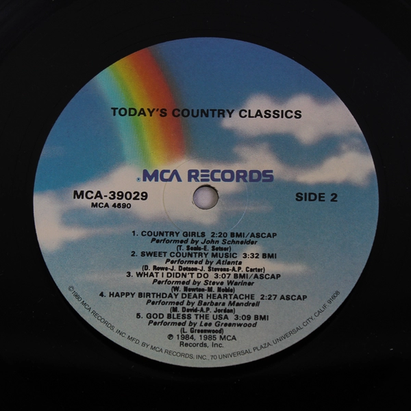 Various Artists Todays Country Classics Compilation LP Vinyl Record Album