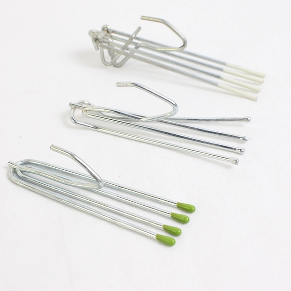 Lot of 16 Stainless Steel 4-Prong Pleater Curtain Drapery Hooks