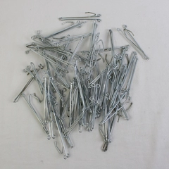 Lot of 63 Stainless Steel Slip-on Curtain Drapery Hooks