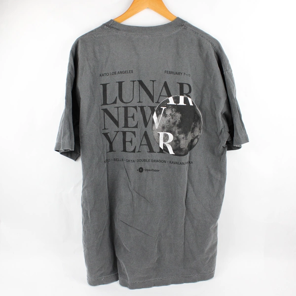 American Apparel Kato Los Angeles Lunar New Year Gray T-Shirt Adult Size XL