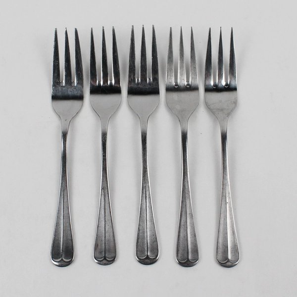 Lot Of 5 Northland (Stainless) Flatware Cocktail Forks 6.5" Long