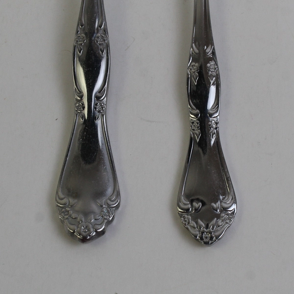 Lot Of 4 Oneida Silver Dover (Stainless) Flatware 3 Soup Spoons & 1 Dinner Fork