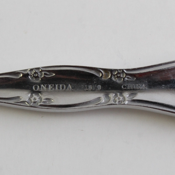 Lot Of 4 Oneida Silver Dover (Stainless) Flatware 3 Soup Spoons & 1 Dinner Fork