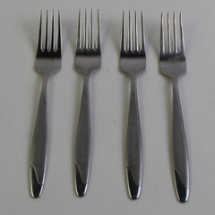 Lot Of 4 Oneida Silver OHS318 (Stainless) Flatware Salad Forks 6.75" Long