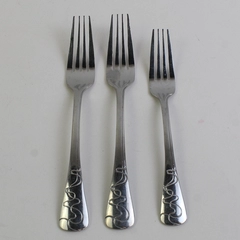 Lot Of 3 Oneida Silver OHS5453  (Stainless) Flatware 2 Dinner Forks 1 Salad