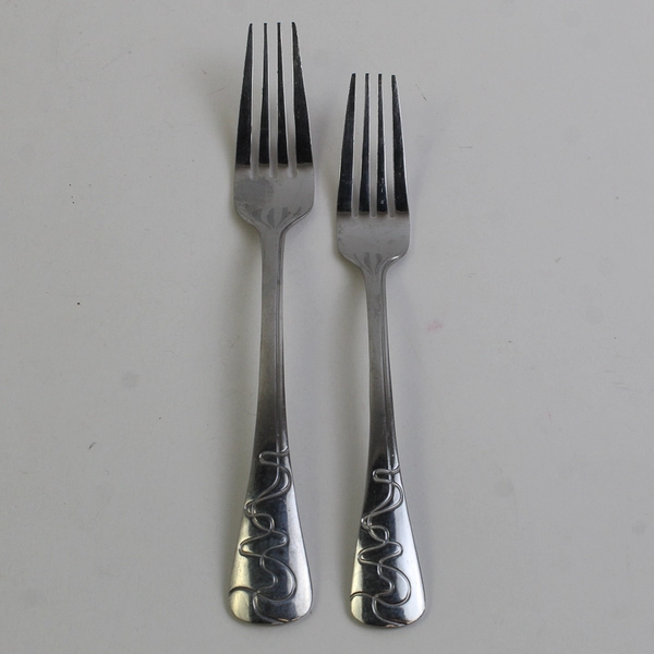 Lot Of 3 Oneida Silver OHS5453  (Stainless) Flatware 2 Dinner Forks 1 Salad