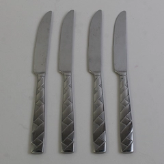 Lot Of 4 Oneida Silver OHS5462  (Stainless) Flatware Dinner Knives 9.75" Long