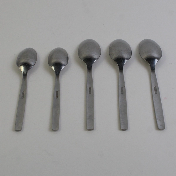 Lot Of 5 Oneida Silver OHS5462  (Stainless) Flatware 3 Soup Spoons & 2 Teaspoons