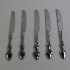 Lot Of 5 Oneida Silver OHS5429  (Stainless) Flatware Dinner Knives 9.75" Long