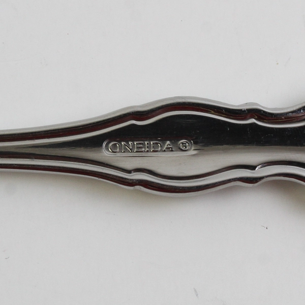 Lot Of 2 Oneida Silver OHS5429 (Stainless) Flatware Serving Set (Spoon & Fork)