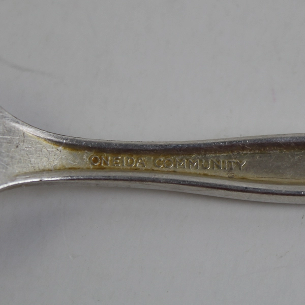 Lot Of 6 Oneida Silver Duet Pattern Flatware Dinner Forks 7.5" Long