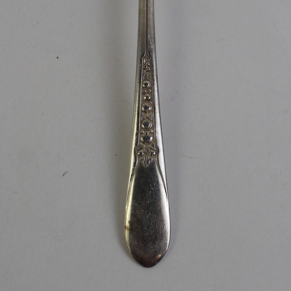 Lot Of 5 WM Rodgers IS Overlaid Flatware Serving Spoons 8.75" Long