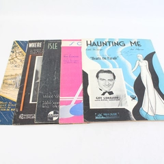 Lot Of 5 Vintage Sheet Music 1934 Haunting Me Solitude Isle Of Capri
