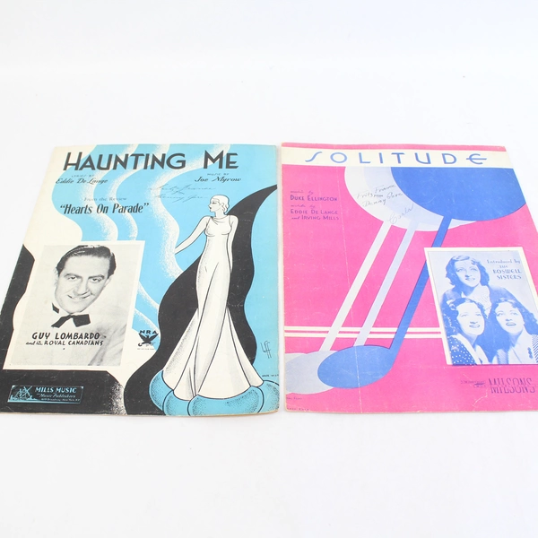 Lot Of 5 Vintage Sheet Music 1934 Haunting Me Solitude Isle Of Capri