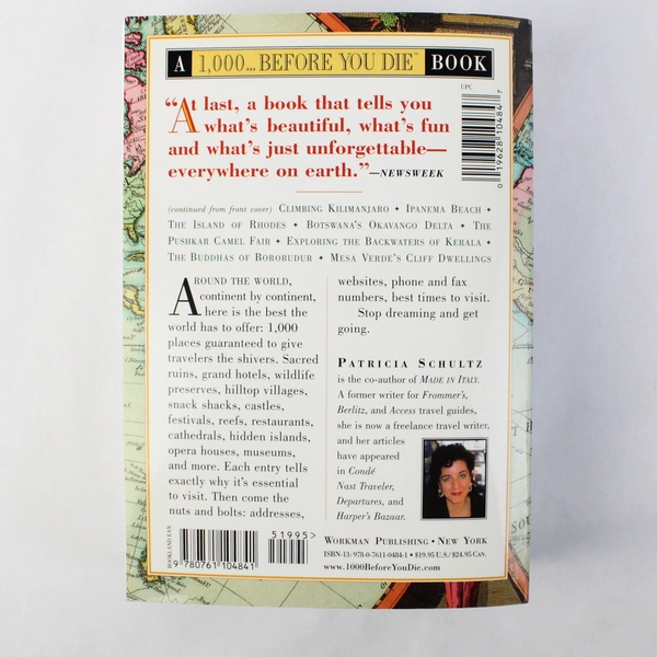 1000 Places To See Before You Die by Patricia Schultz 2003 Paperback