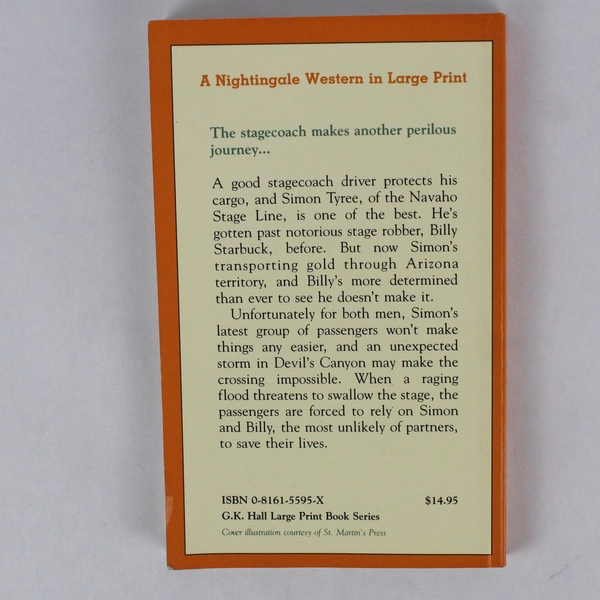 Vintage Large Print Western Devil's Canyon by Hank Mitchum 1992 Paperback