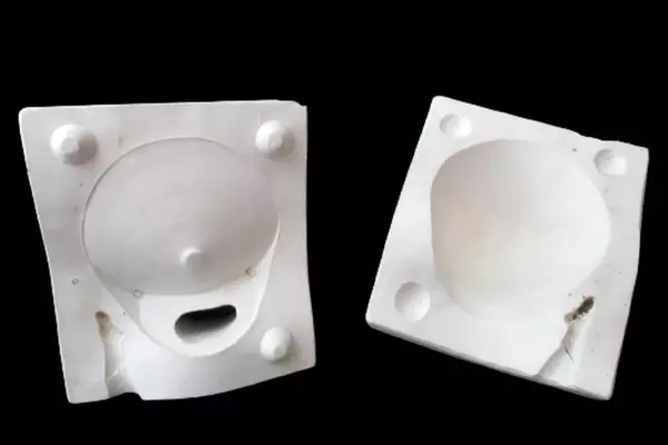 Vintage Jamar Mallory Ceramic Slip Casting Mold F-189 Father Christmas Skirt 2pc